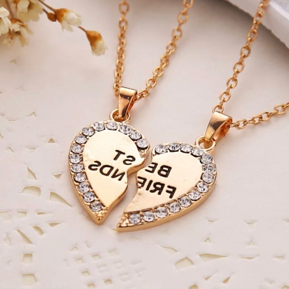 💜Unisex 2 Pcs Best Friend Necklace - Picture 4 of 5